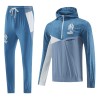 Olympique de Marseille Hoodie Trainings Sweatshirt Quarter-zip 2023-24 Blauwe - Heren